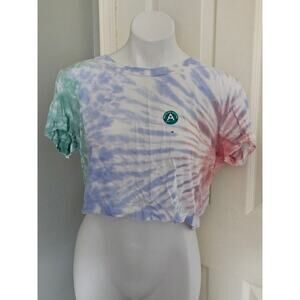 Aerie OG Tee Collection Tie Dye Cropped Tshirt Size XL
